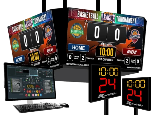 Essential 4-Sided scoreboard display